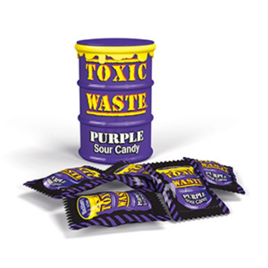 Picture of Toxic Waste Sour Candy Drum Purple x12